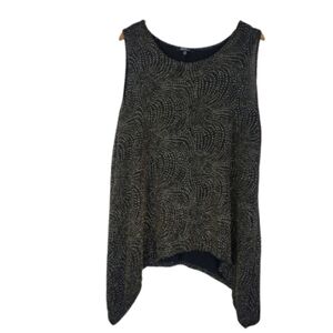 Onyx nite tunic metallic top